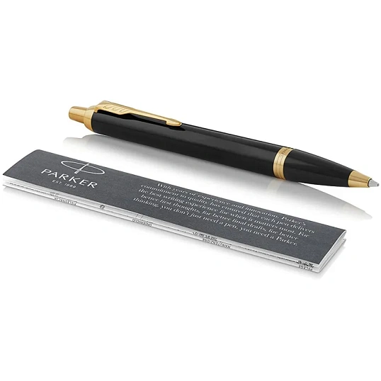 Ручка шариковая автоматическая PARKER IM BLACK GT синий 0,8мм 1931666