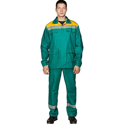 Костюм лет муж (куртка, бр) л05 зелен 112-116/170-176 (Арсенал-СП)