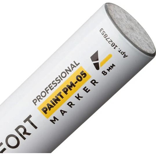 Маркер лаковый TOPFORT Paint 8 мм желтый