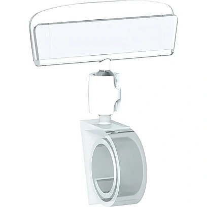 Ценникодержатель улитка на край прозрачный (10 штук в упаковке)