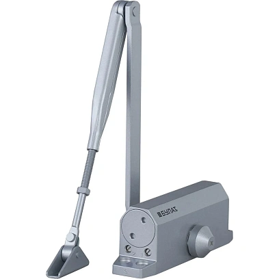 Доводчик дверной БУЛАТ ARCTIC ДД 504/5 A-S (80-150 кг) сереб,морозост