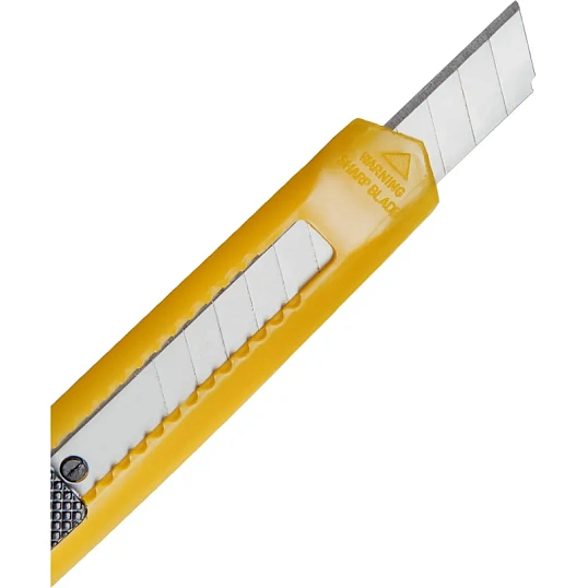 Нож канцелярский 9мм  Attache с фиксатором, полибег, цв.в ассорт.