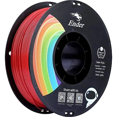 Катушка EN-PLA+ пластика Creality 1.75 мм 1кг., красный (3301010309)