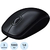 Мышь компьютерная Logitech M100 Dark/Grey 910-005006 проводная
