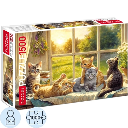 Пазл 1500 элементов А2ф 670х480мм  -Пушистые любимцы-,90495