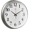 Часы настенные круг d=29см, корпус серебрян Серебряные ромбы арт.2940-105