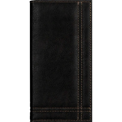 Папка адресная для счета с отстрочкой М.701 черная , кожзам