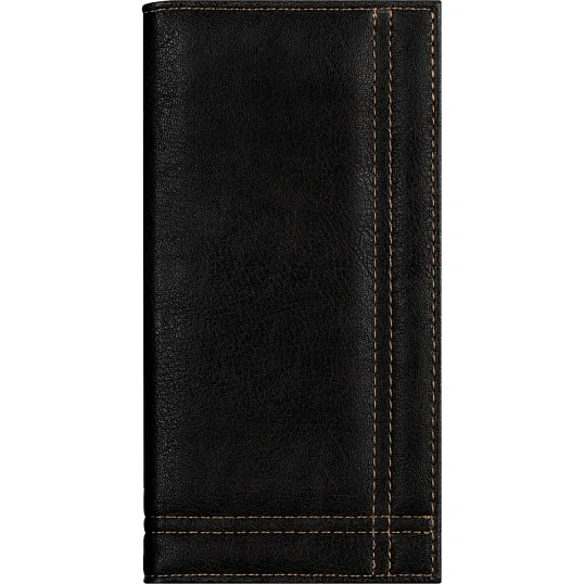 Папка адресная для счета с отстрочкой М.701 черная , кожзам