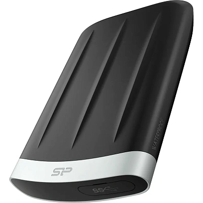 Портативный HDD Silicon Power ArmorA65B 1Tb/2.5/Черн/Сер(SP010TbPHD65BS3G)