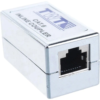 Адаптер проходной TWT TWT-CP45STP6 RJ-45, экранированный, категории 6