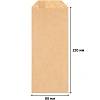 Пакет бумажный  80x20х220, 70 гр/м2, крафт, коричневый, 500 шт/уп