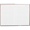 Ежедневник недатированный бордо, тв пер, 140х200, 160л, Lozanna AZ052/bordo
