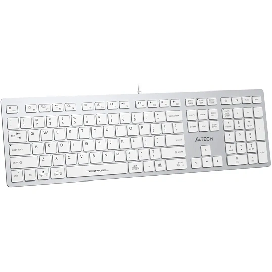 Клавиатура A4Tech Fstyler FX50 белый USB slim Multimedia (FX50 WHITE)