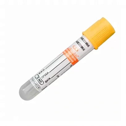 Пробирка вакуумная с гелем и активатором свертывания 3 мл, 13х75 уп/100шт