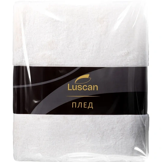 Плед микрофибра Luscan, бежевый 150x200