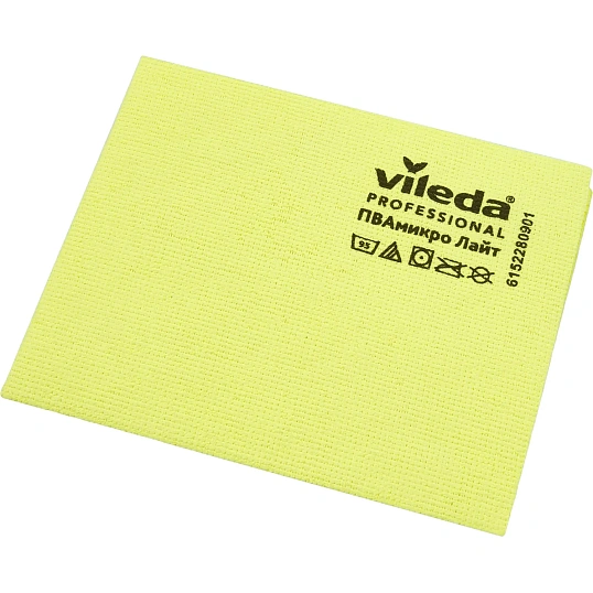 Салфетки хозяйственные Vileda Prof ПВАмикро Лайт36x30 желт 5шт/уп 7544443