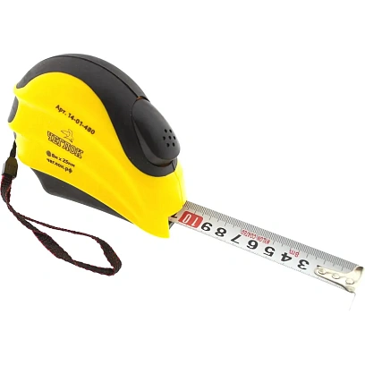 Рулетка обрезин.,серияСпринт, автостоп, нейлон,8мх25мм,ЧЕГЛОК (14-01-480)