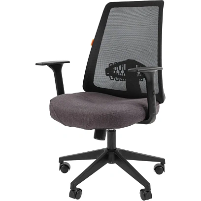 Кресло VT_Chairman 535 Россия LT ткань черный/серый