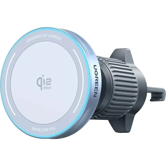 Зарядное устройство UGREEN W758(55967)беспр.MagFlow 25W Qi2.2 сереб-голуб