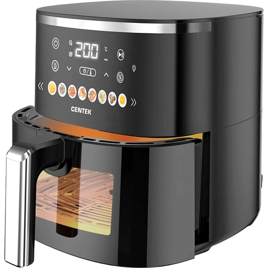 Аэрогриль Centek CT-3106,6,5л,1750Вт, сенсорное управление, 8 программ
