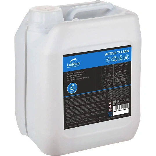 Профхим сантех щел гель с отбел/дез-эфф Luscan Prof/Active Тclean, 5л