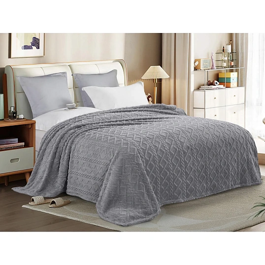 Плед Cleo Gammi велсофт двуспальный 180х200,180/006-GAM