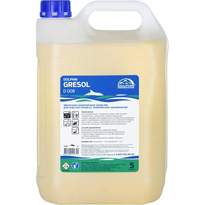 Профхим д/машин мойки щел конц. от технических загрязн Dolphin/Gresol,5л