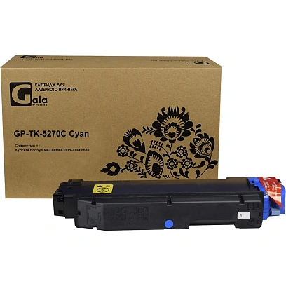 Тонер-картридж GalaPrint TK-5270C гол. для Kyocera P6230/6630
