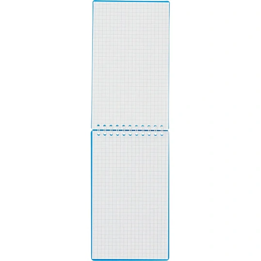 Блокнот 100х170 л. Attache Economy, мет.гребень,пласт.обл,синий,клетка