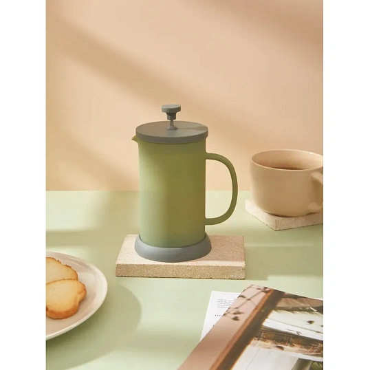 Френч-пресс 600 мл. Банджар ПП, боросиликатное стекло цв, фильтр-нерж ст