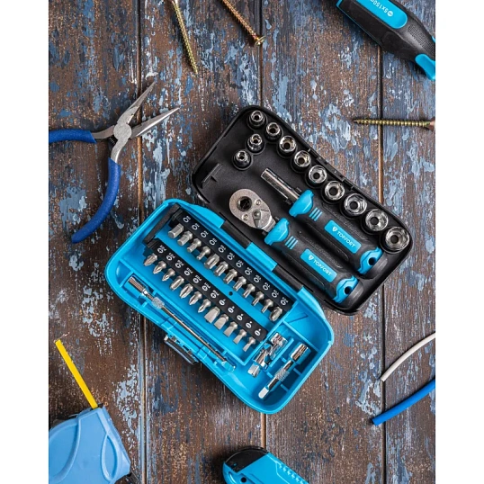 Отвертка с набором бит, 40 предметов TOPFORT (9113140)