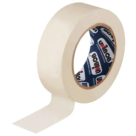 Клейкая лента бумажная (малярная) 48мм х 25м, креппированная