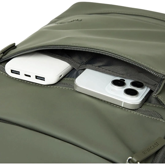 Рюкзак для ноутбука RIVACASE 7856 olive green Eden-ECO 20л, 15.6 /6