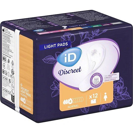 Прокладки урологические ID Light Discreet Normal 12 шт/уп