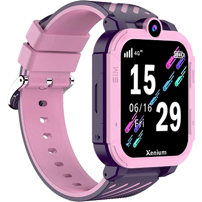 Смарт-часы Xenium W600 1.83 AMOLED розовый/фиолет