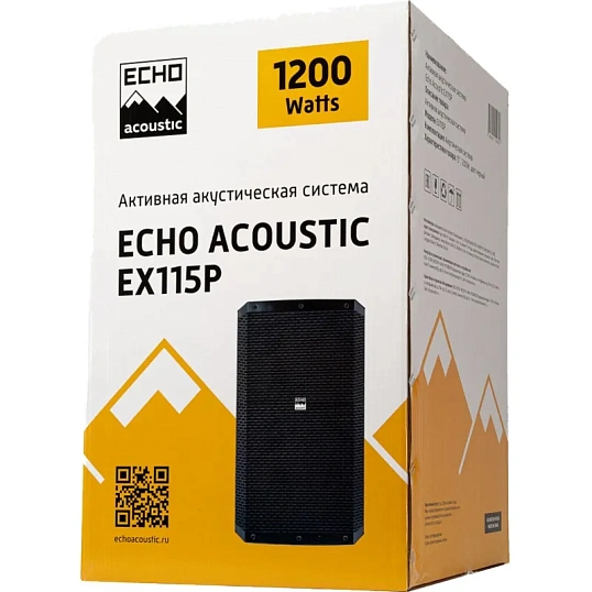 Акустическая система Echo Acoustic EX112P, активная, 1000Вт Peak, DSP