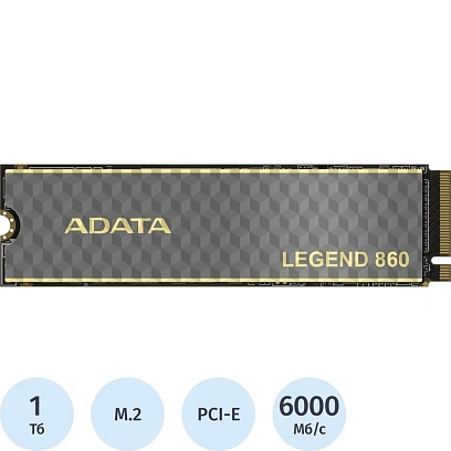 SSD накопитель ADATA LEGEND 860 1TB M.2 PCIe4.0x4(SLEG-860-1000GCS)