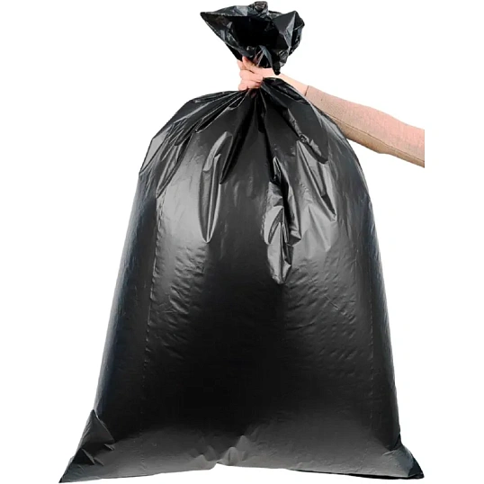 Мешки для мусора ПВД 240л 22мкм 10шт/рул черные 100х120
