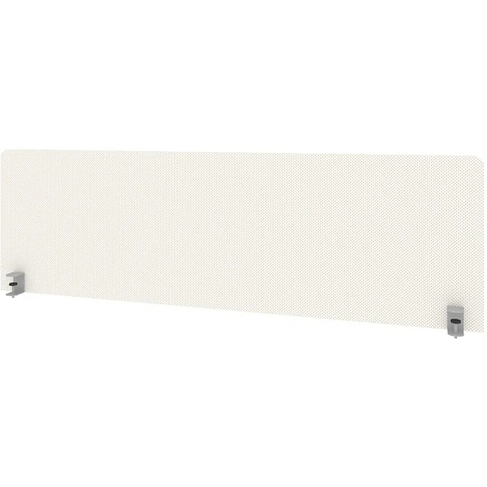 Экран Metal System Style ткан. д/стола Б.ТЭКР-4 1450х450х28 белый/мет.серый