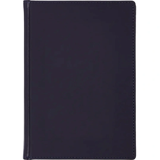 Ежедневник недатированный А5+, 136л, VELVET темно-синий navy  3-115/16