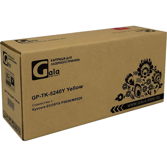 Тонер-картридж Galaprint TK-5240Y жел. для Kyocera M5526
