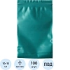 Пакет с замком (Zip Lock) 10 х 15 см, 60 мкм, зеленый,  100 шт/уп