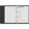 Ежедневник недатированный на кольцах Attache, 136л., 80г/м3, Blacky