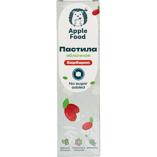 Пастила Apple Food слив_барб_гр_абр_клуб_лес.яг_виш_ябл (960г) 40гx24шт/уп
