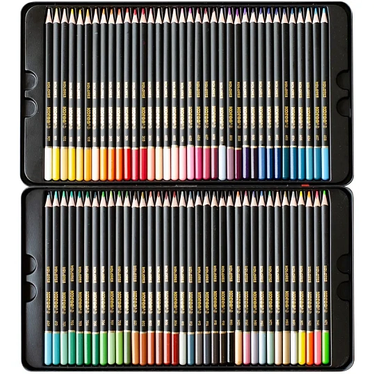 Карандаши цветные Kores Kolores 3-гран 3мм 72 цв/наб в металл.коробке 93372