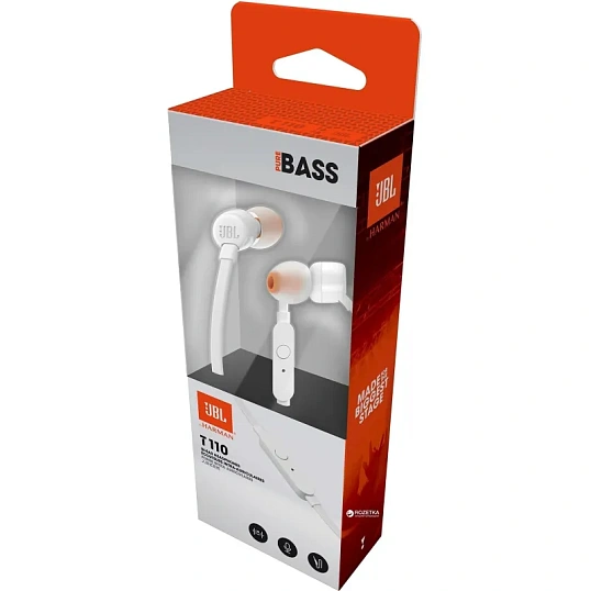 Наушники JBL Tune 110 White (JBLT110WHT)