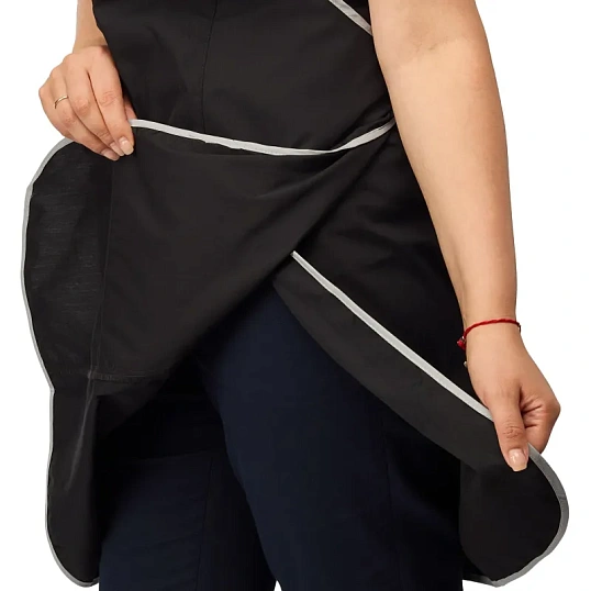 Фартук сарафан Маркет Мастер  цвет черный/серый