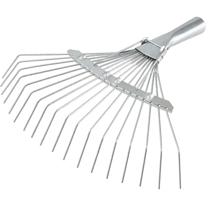 Грабли веерные проволоч оцин 350мм 18зуб тулейка 30мм без черенка_21010025