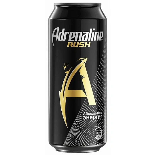 Напиток энергетический Adrenaline Rush ж/б 0,449л