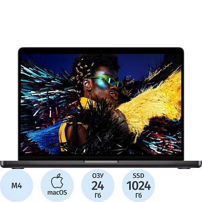 Ноутбук Apple MacBook Pro A3112(MCX04HN/A)M4/24Gb/1Tb SSD/14.2/macOS